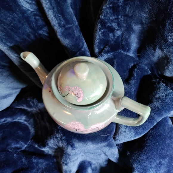 Antique lusterware tea set service for 4 - Picture 3 of 12